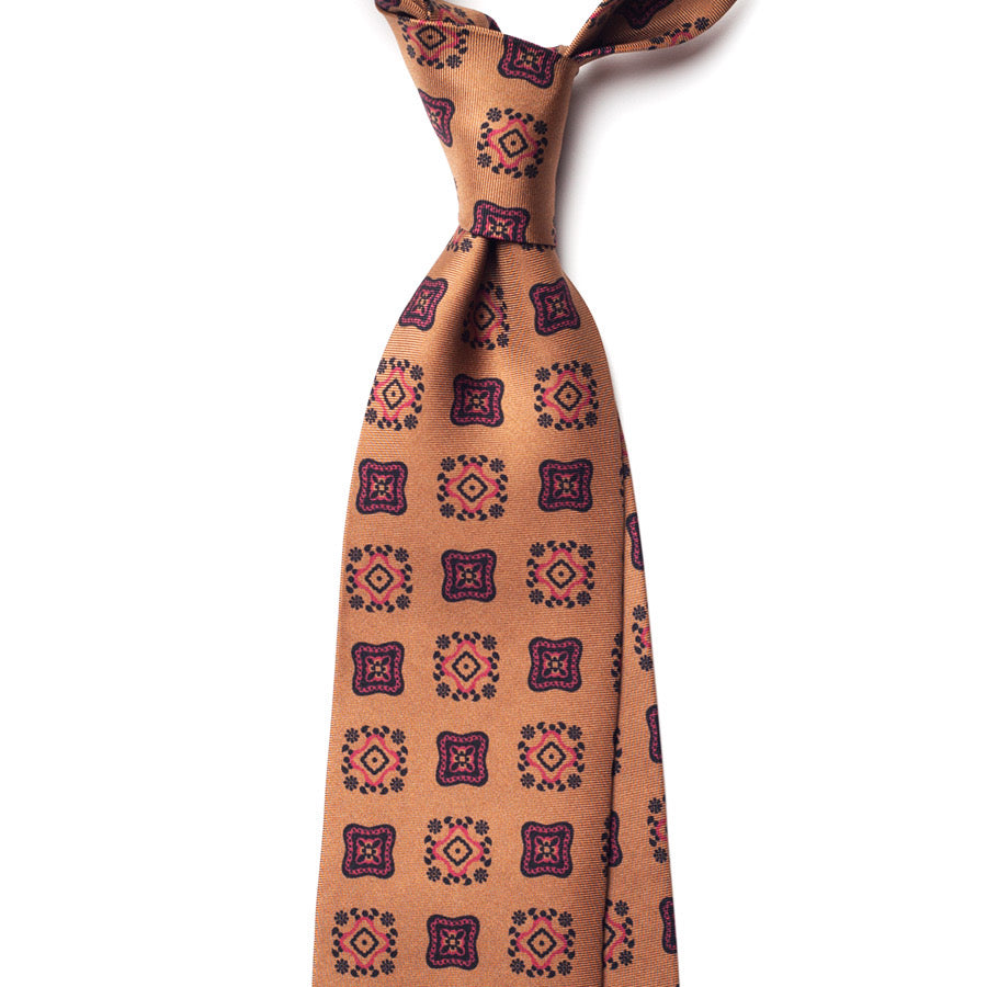 VINTAGE MEDALLION SILK TIE