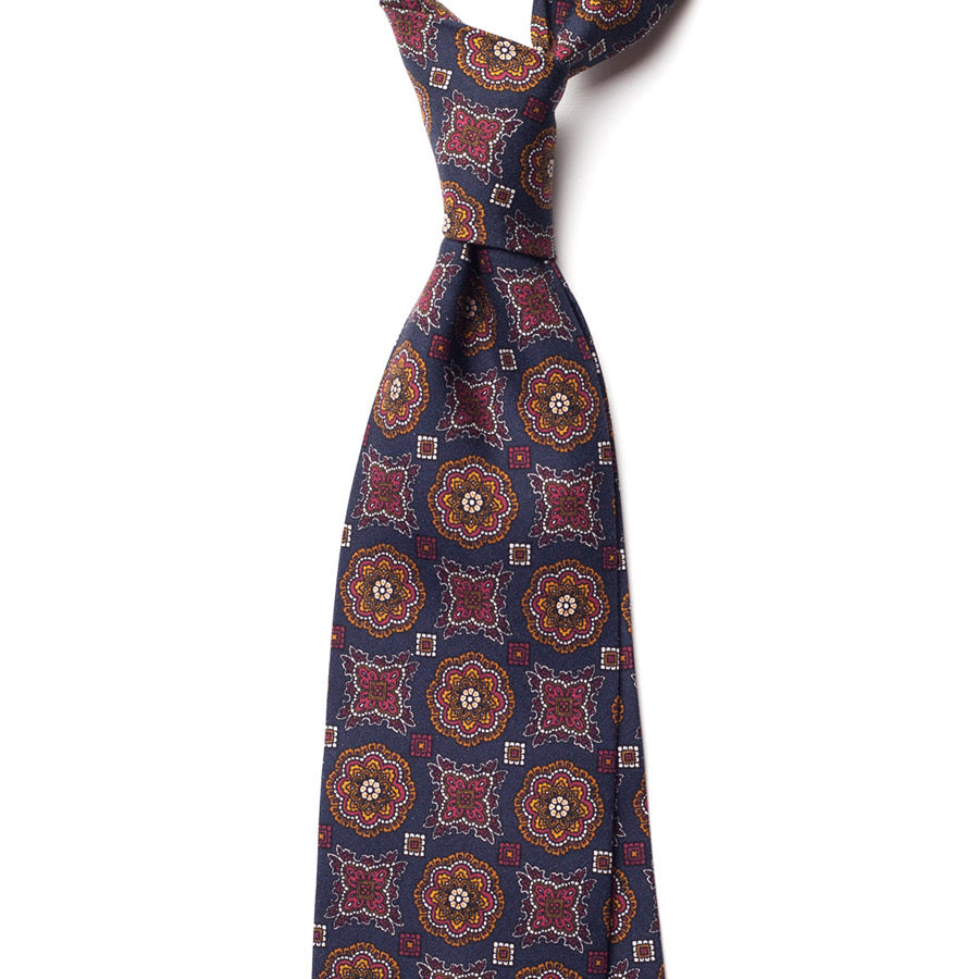 VINTAGE MEDALLION SILK TIE