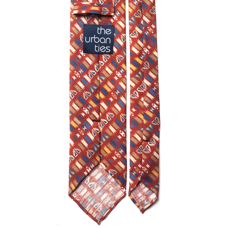 NAVAJO MOSAIC LINEN TIE