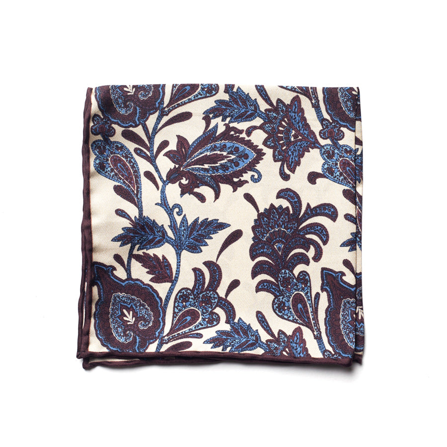 PAISLEY SILK POCKET SQUARE