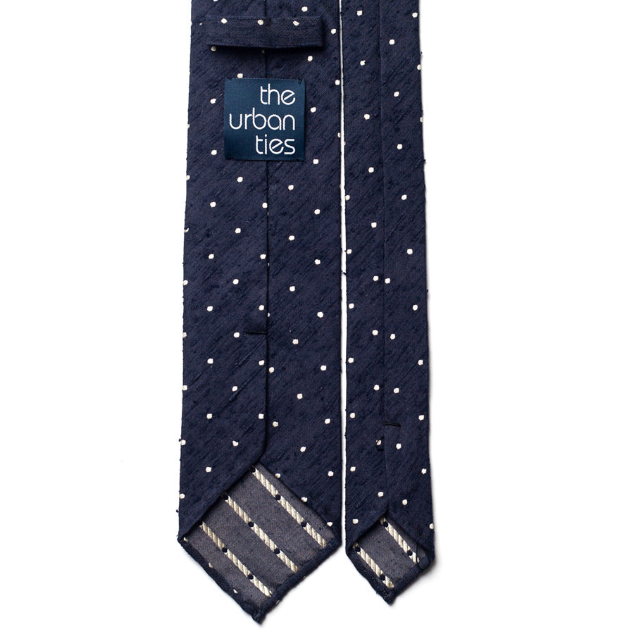 POLKA DOT SHANTUNG SILK TIE