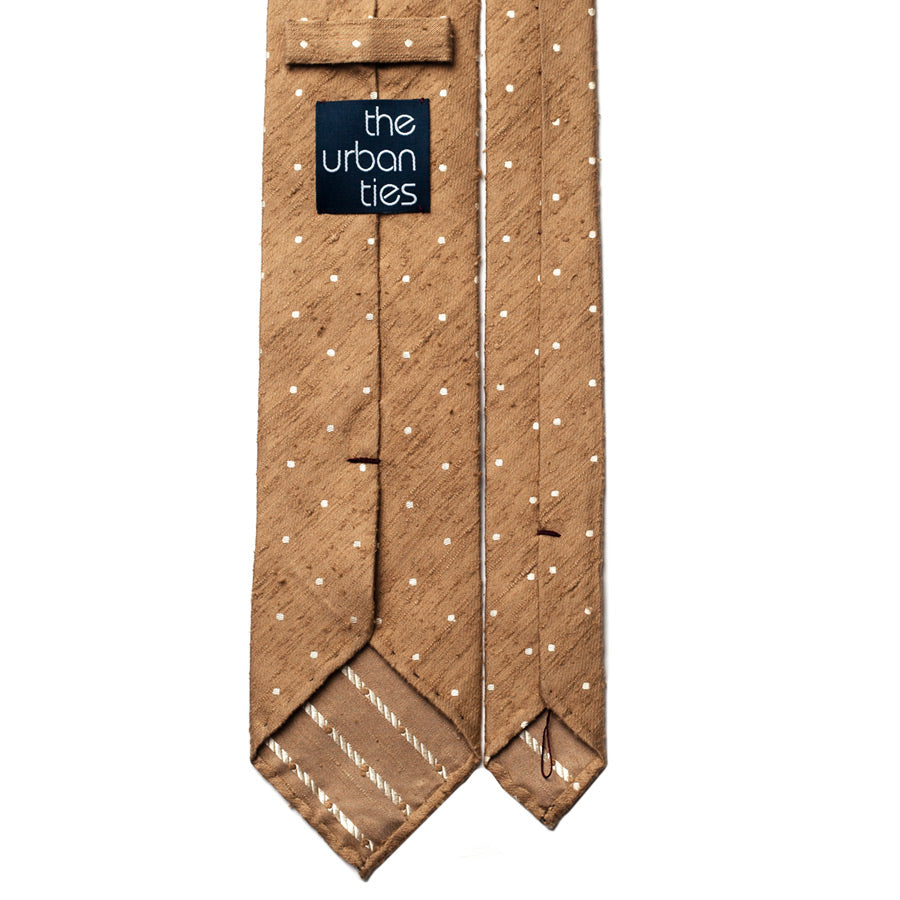 POLKA DOT SHANTUNG SILK TIE