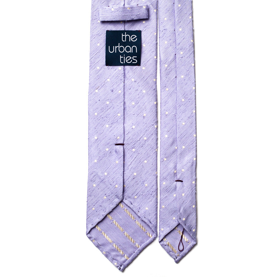 POLKA DOT SHANTUNG SILK TIE