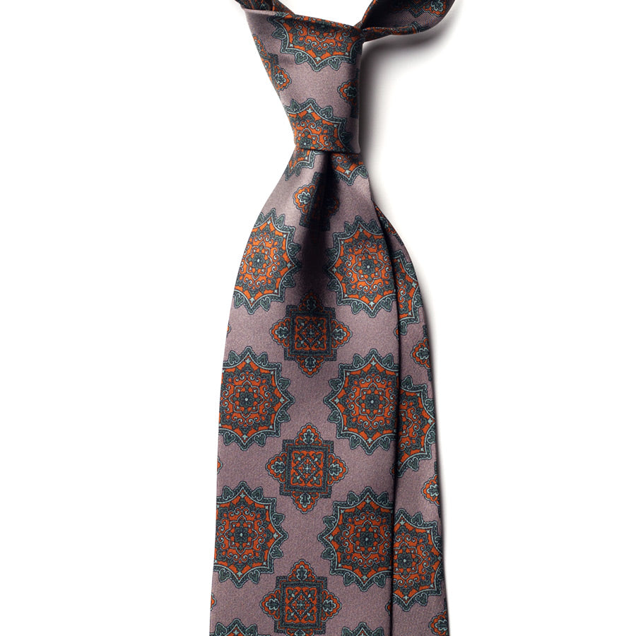 VINTAGE MEDALLION SILK TIE
