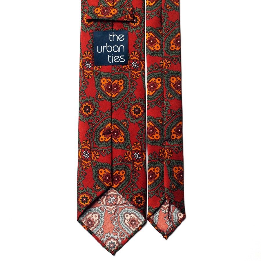 LARGE MOTIF SILK TIE