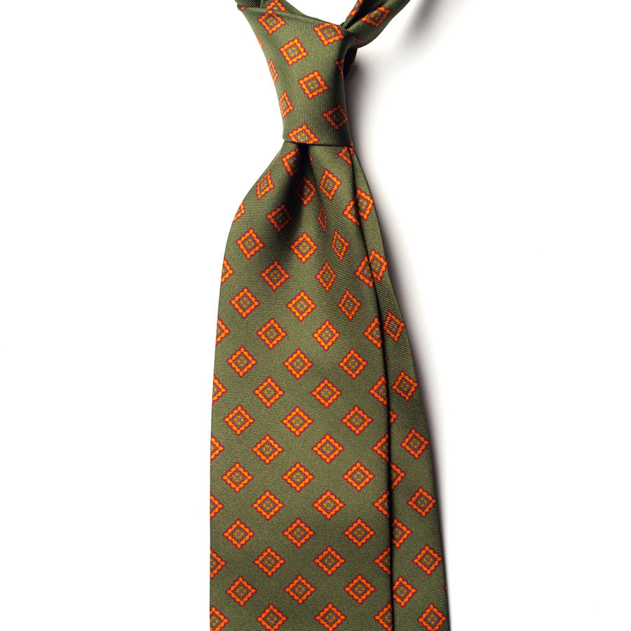 GEOMETRIC SILK TIE