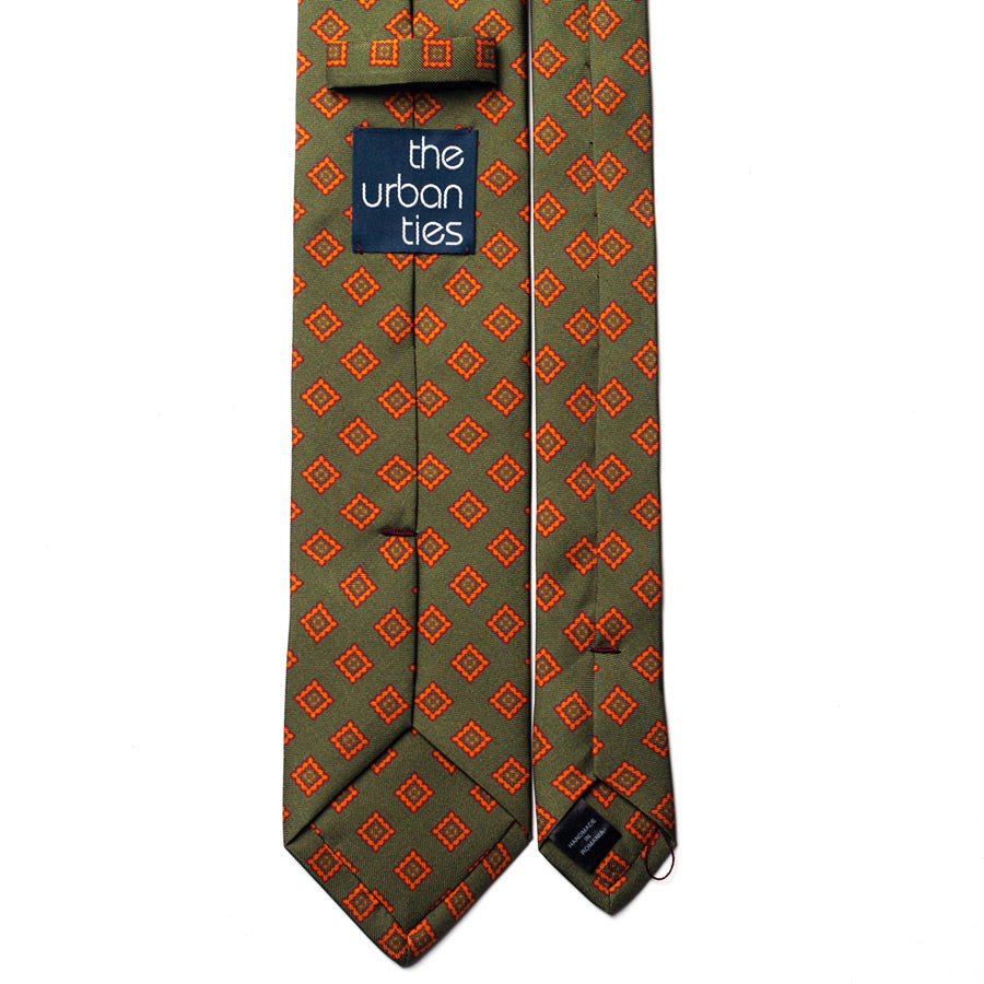GEOMETRIC SILK TIE