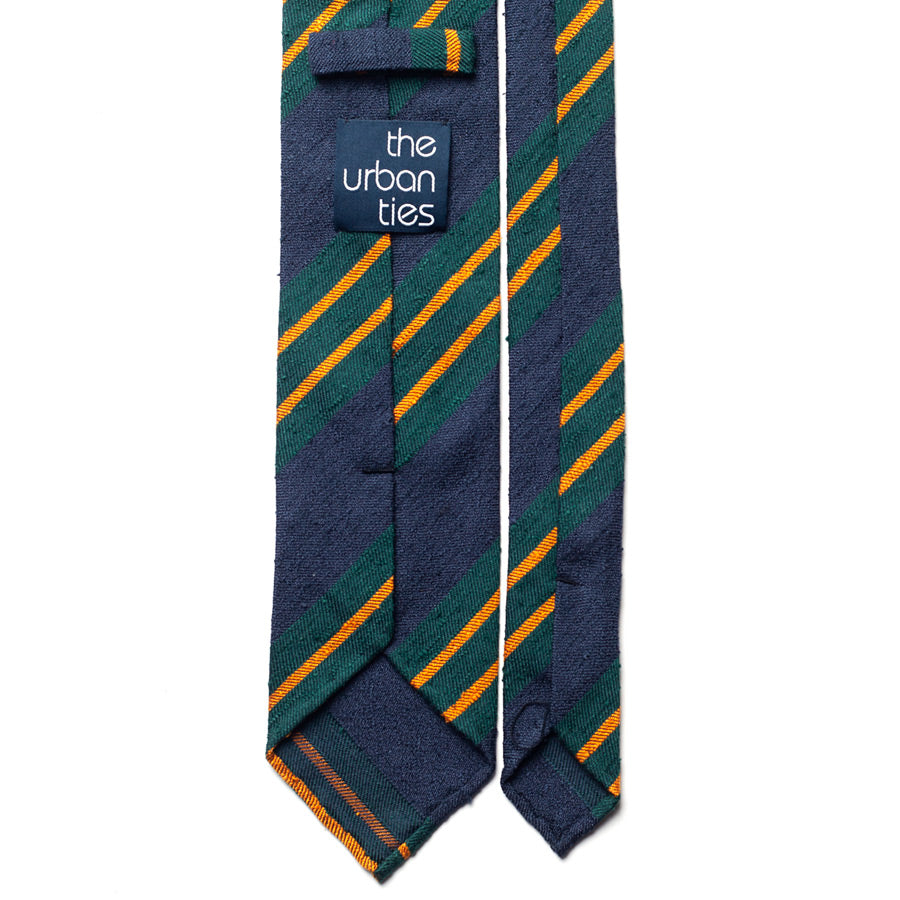 REPP STRIPE SHANTUNG SILK TIE