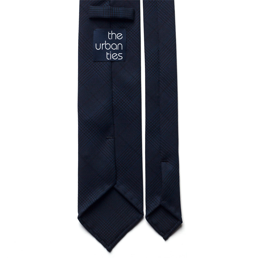 GLEN CHECK WOOL TIE