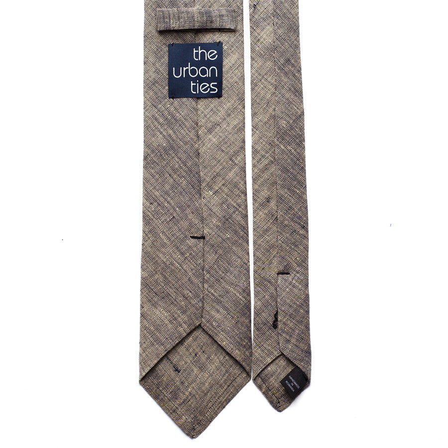 GREY LINEN TIE