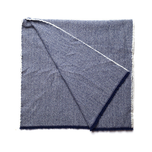 HERRINGBONE WOOL SCARF