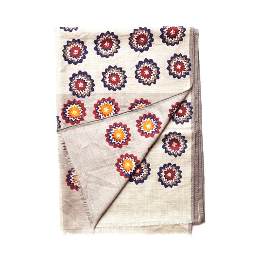FLORAL CASHMERE SCARF