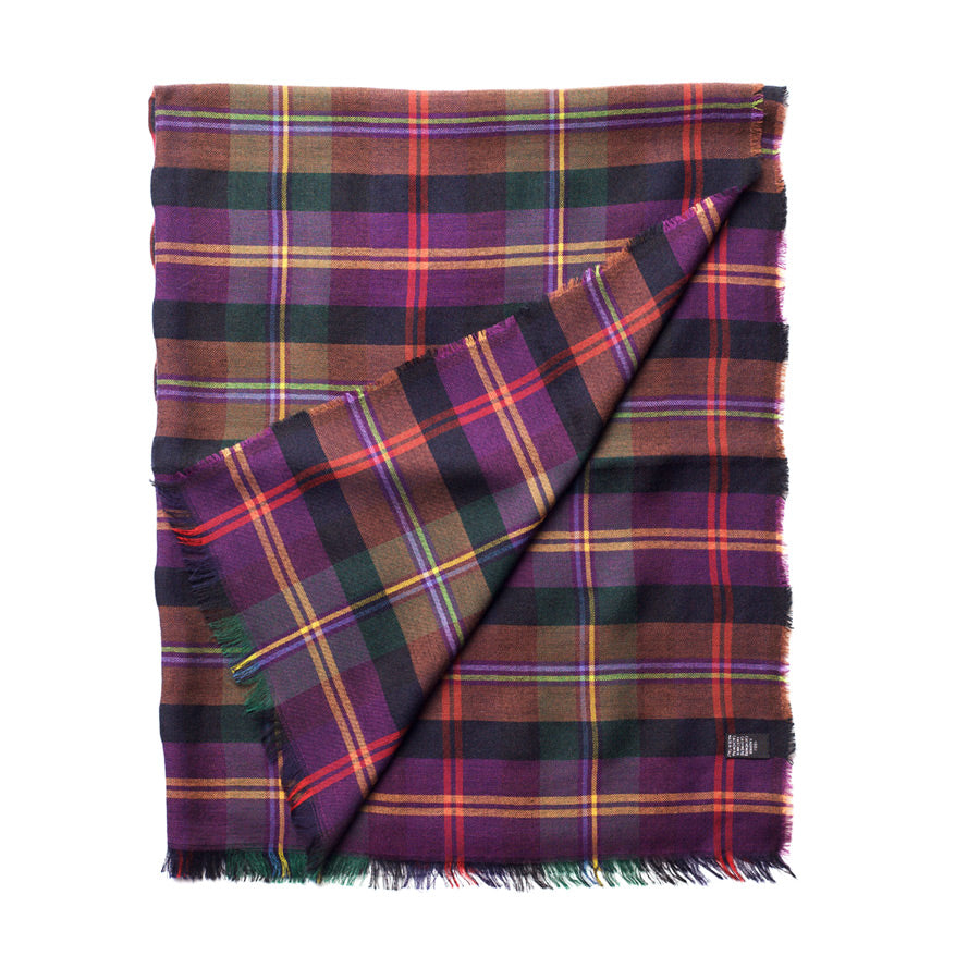 PLAID CASHMERE SCARF