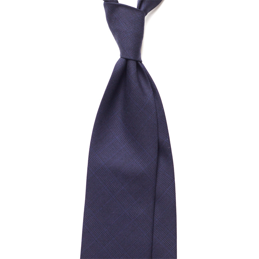 GLEN CHECK WOOL TIE