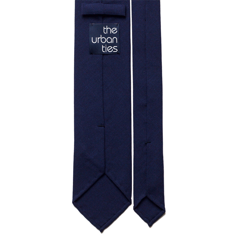 SOLID WOOL TIE - NAVY