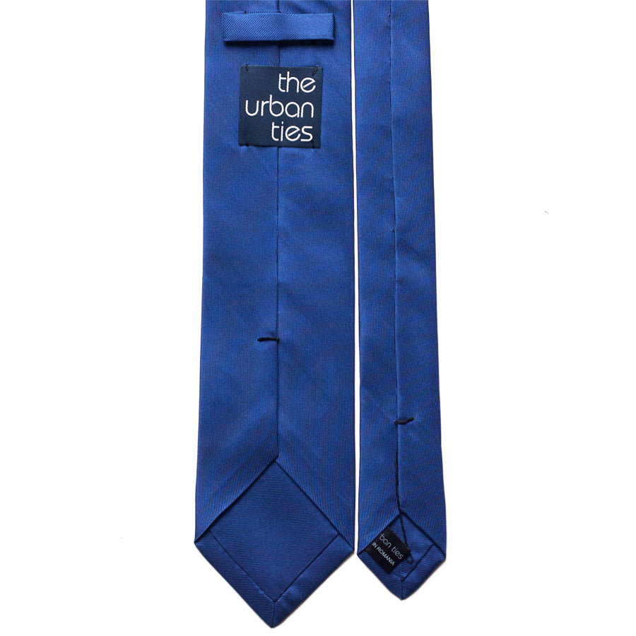 SOLID SILK TIE - BLUE