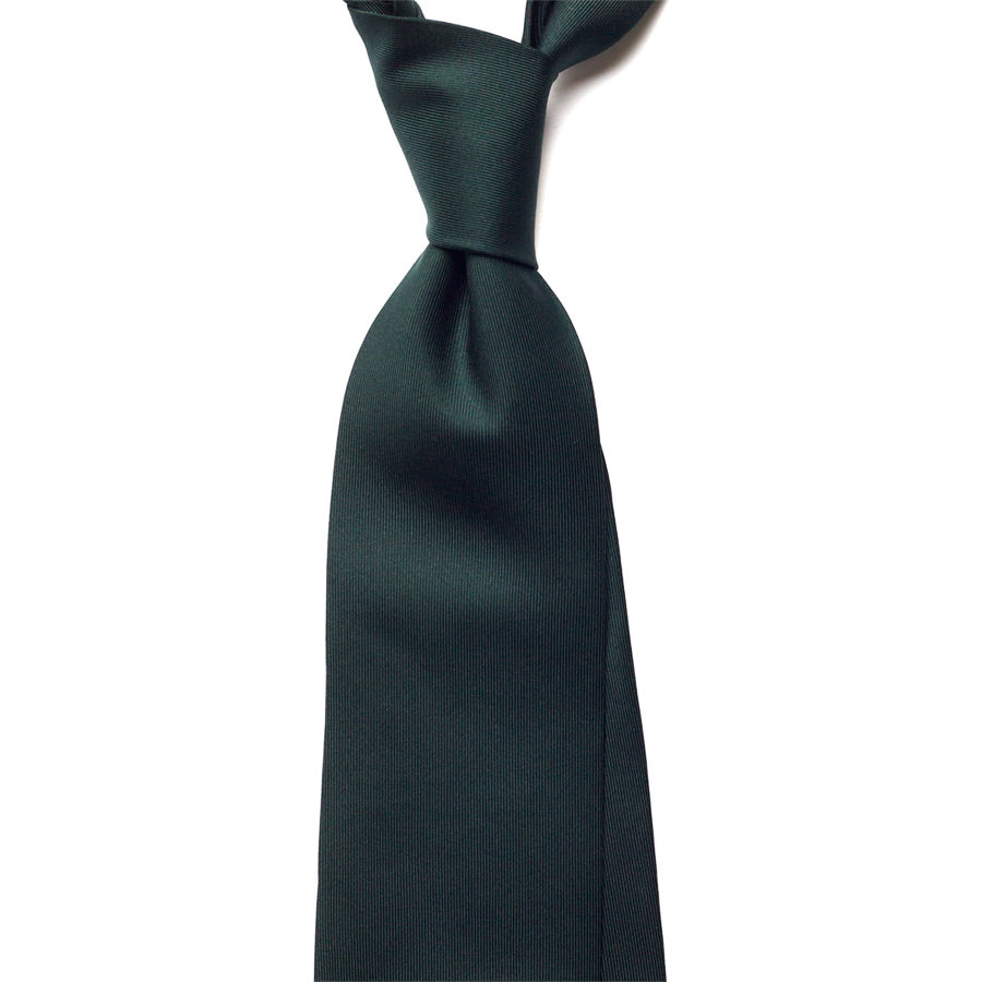 SOLID SILK TIE - GREEN