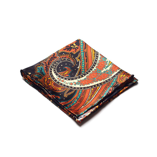 PAISLEY SILK POCKET SQUARE