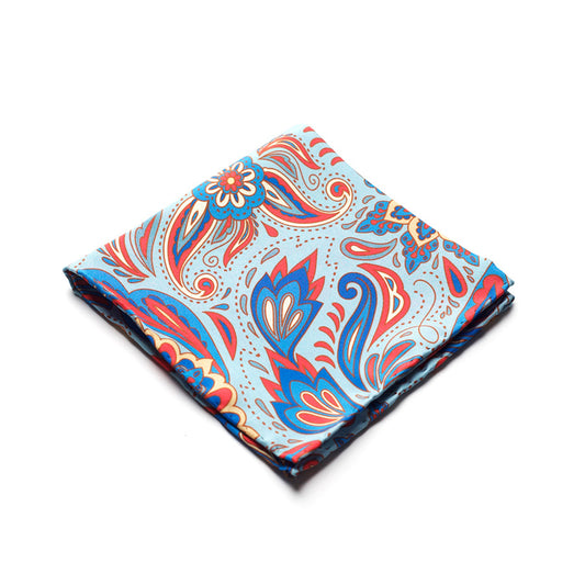 PAISLEY SILK POCKET SQUARE
