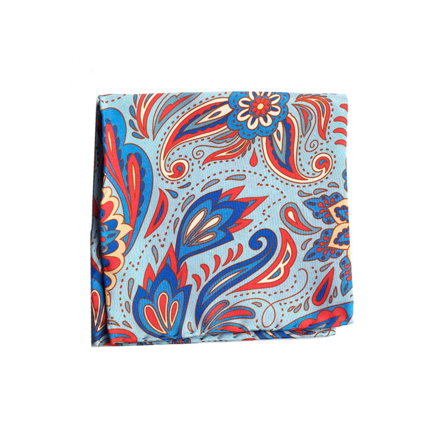 PAISLEY SILK POCKET SQUARE