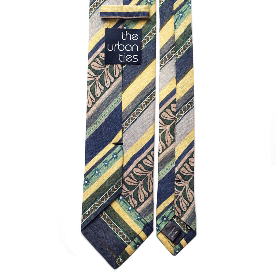 STRIPE LINEN TIE