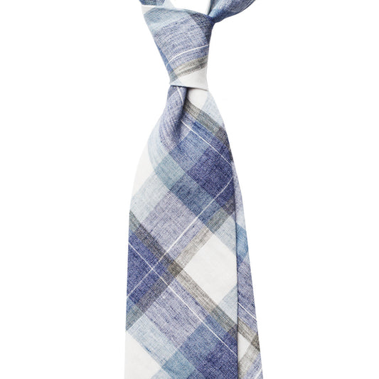 MADRAS CHECK LINEN TIE