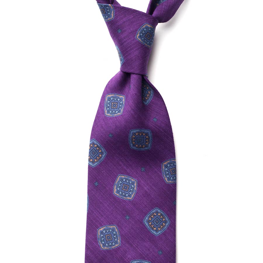VINTAGE MEDALLION SILK TIE