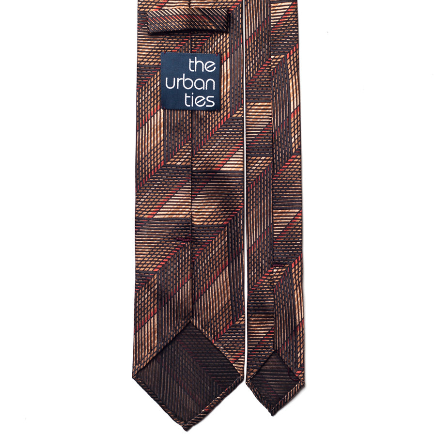GEOMETRIC SILK TIE