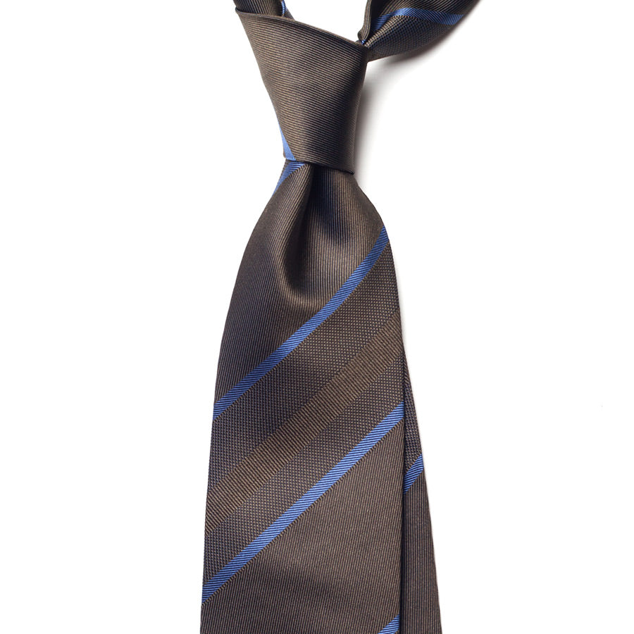 BLOCK STRIPE SILK TIE