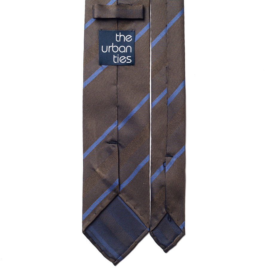 BLOCK STRIPE SILK TIE