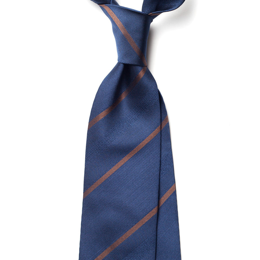 BLOCK STRIPE SILK TIE