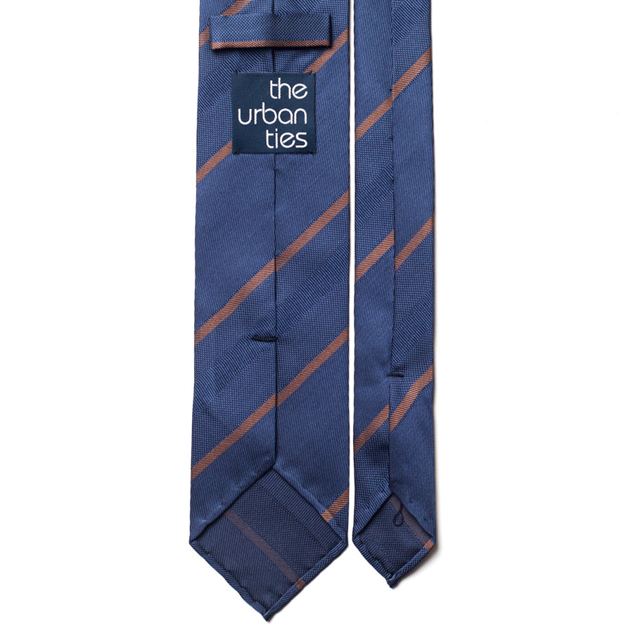 BLOCK STRIPE SILK TIE