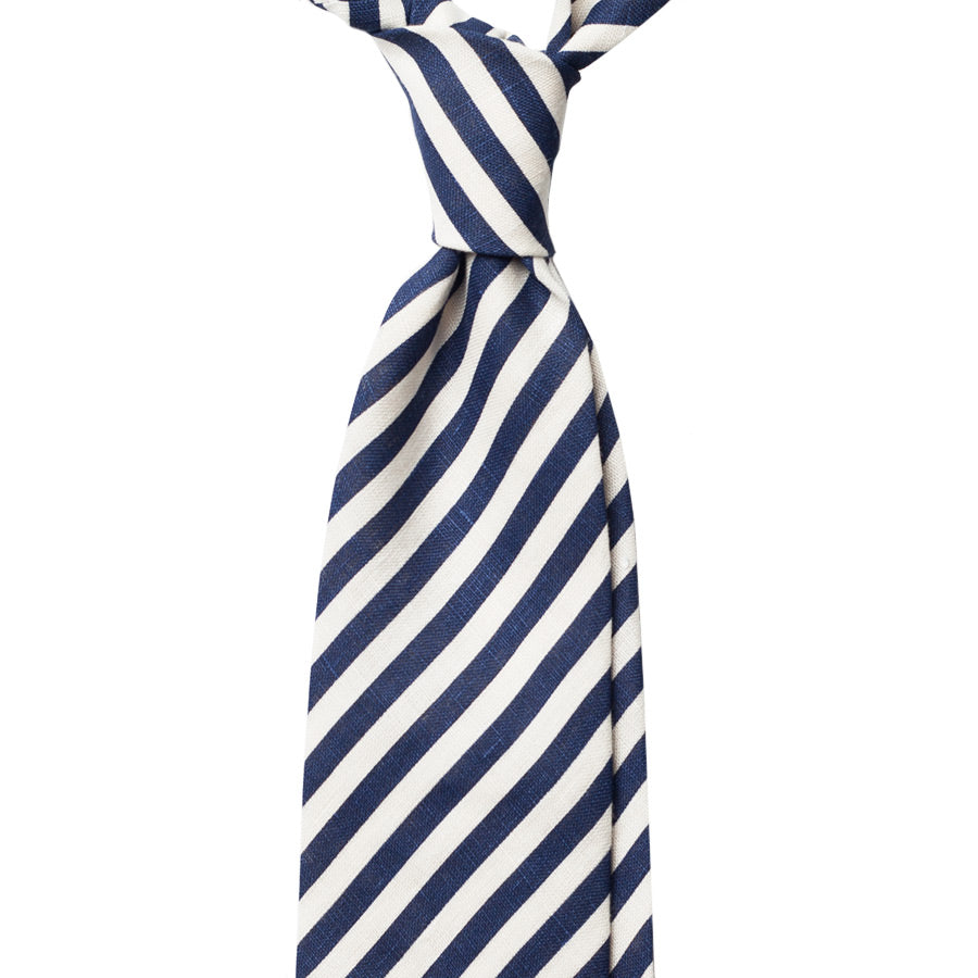 NAUTICAL STRIPES LINEN TIE