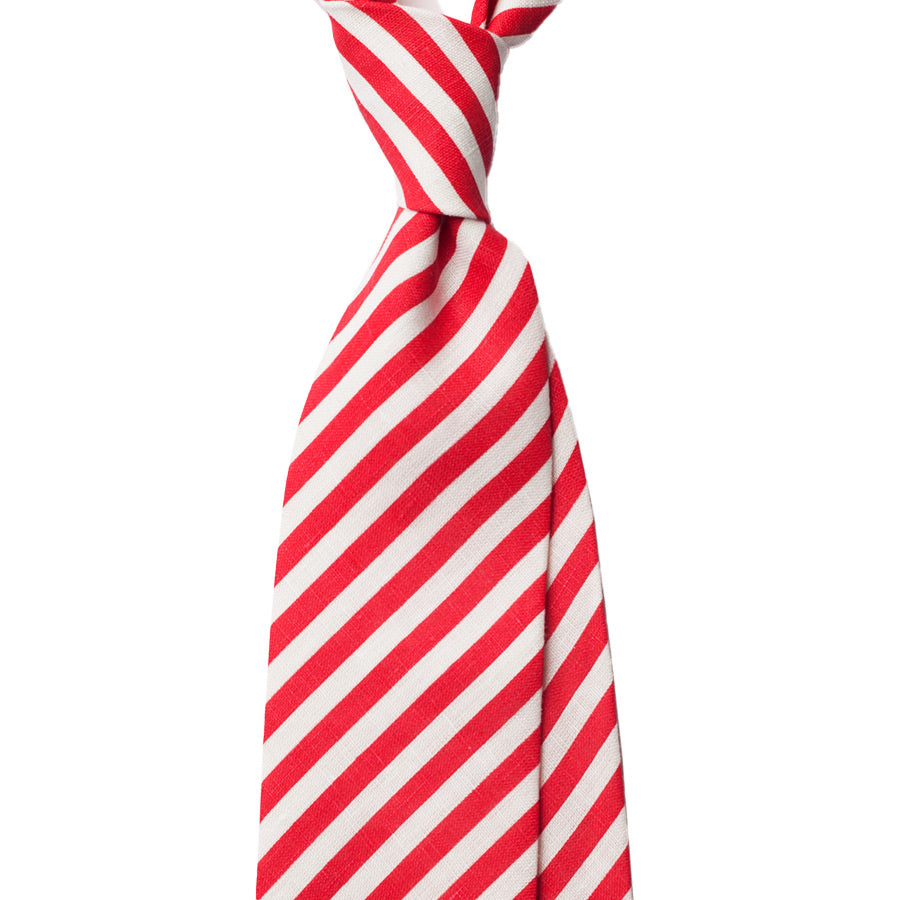 NAUTICAL STRIPES LINEN TIE