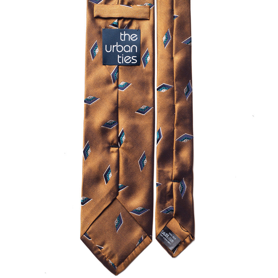 GEOMETRIC JACQUARD SILK TIE