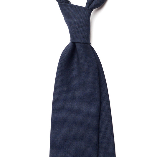 NAVY BLUE WOOL TIE