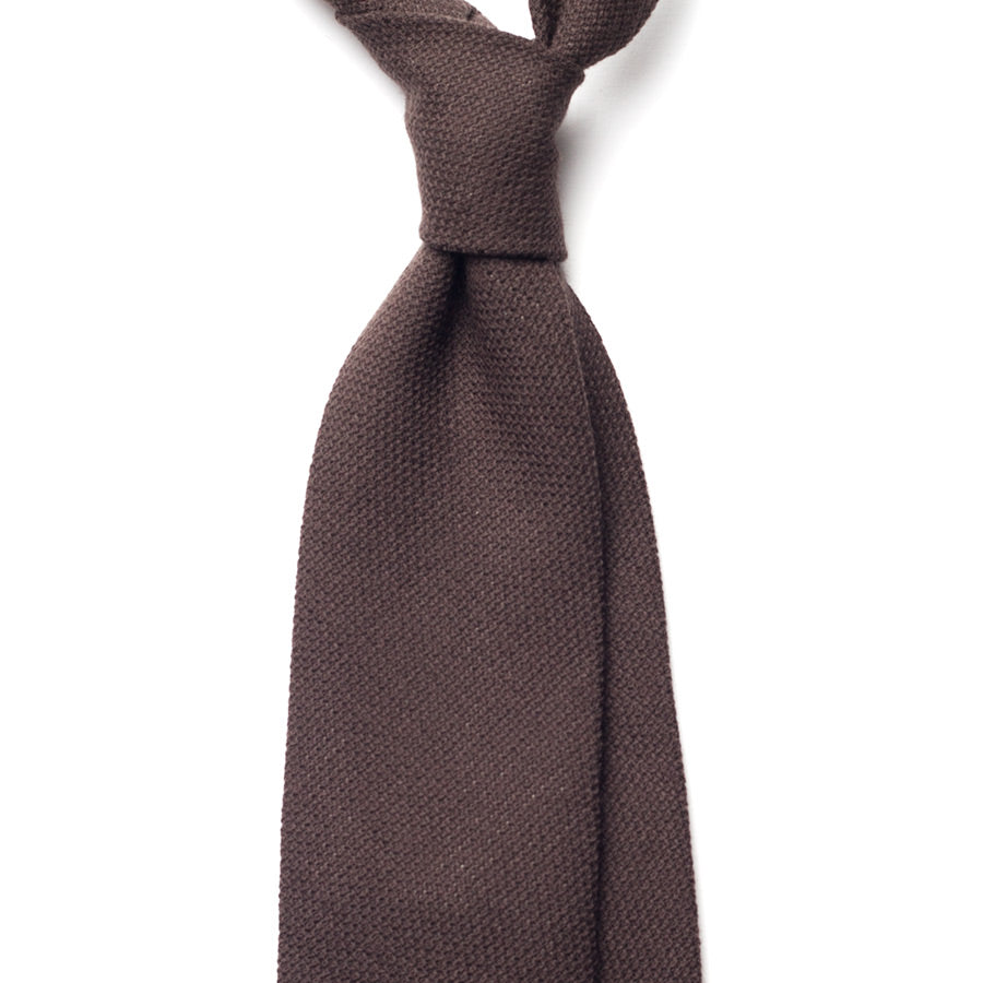 BROWN WOOL TIE