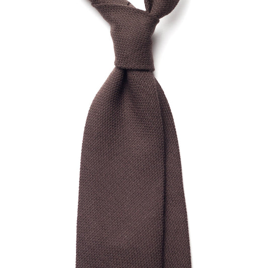 BROWN WOOL TIE
