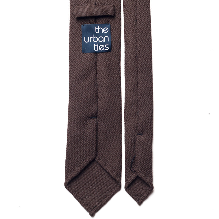 BROWN WOOL TIE