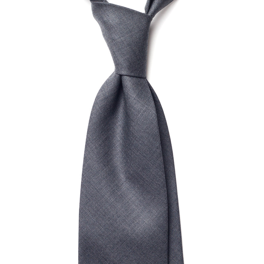 CHARCOAL GREY WOOL TIE