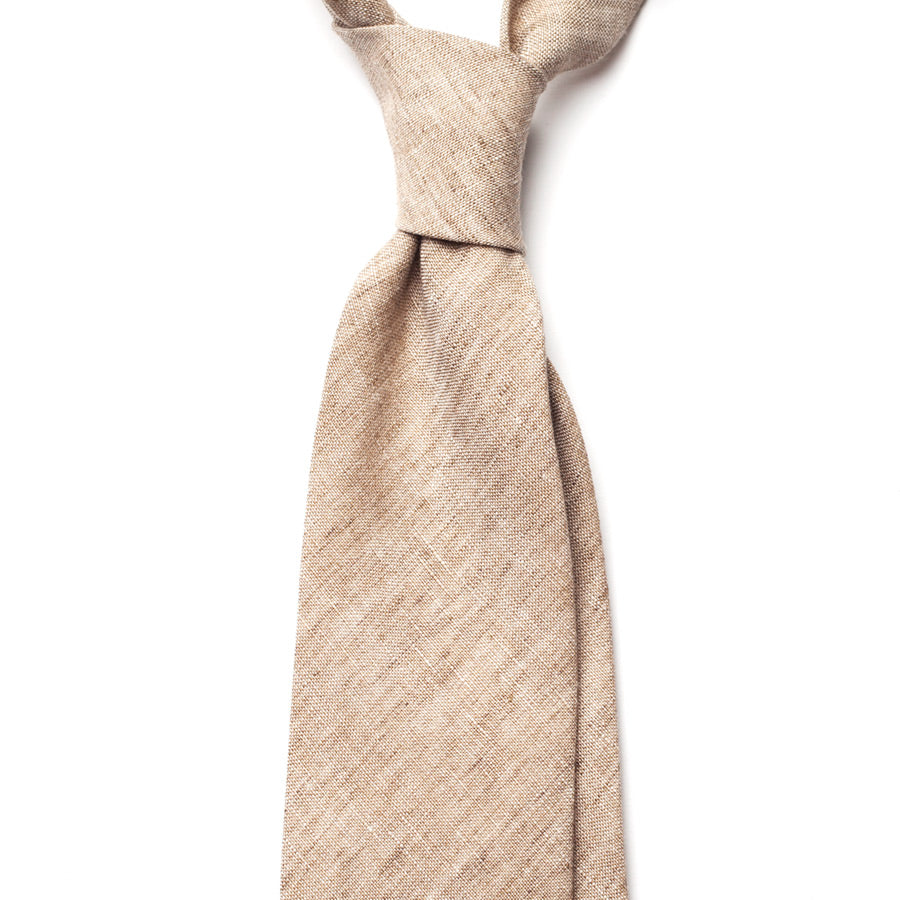 OATMEAL LINEN TIE