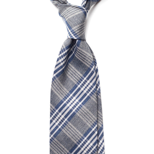 PLAID WOOL/SILK TIE