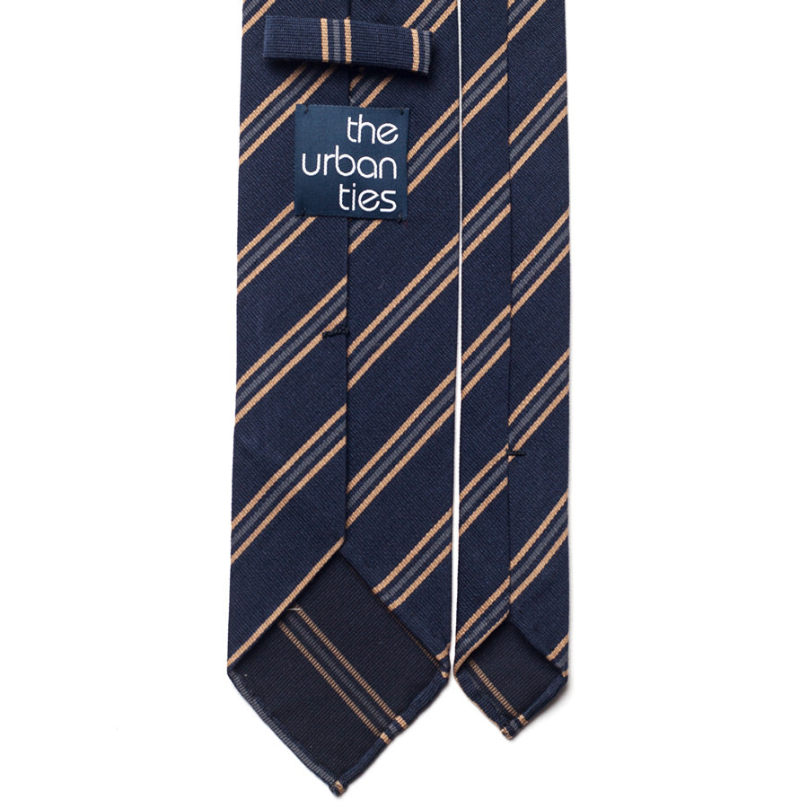 REPP STRIPE WOOL TIE