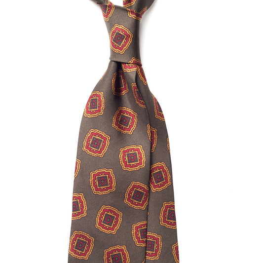 VINTAGE MEDALLION SILK TIE