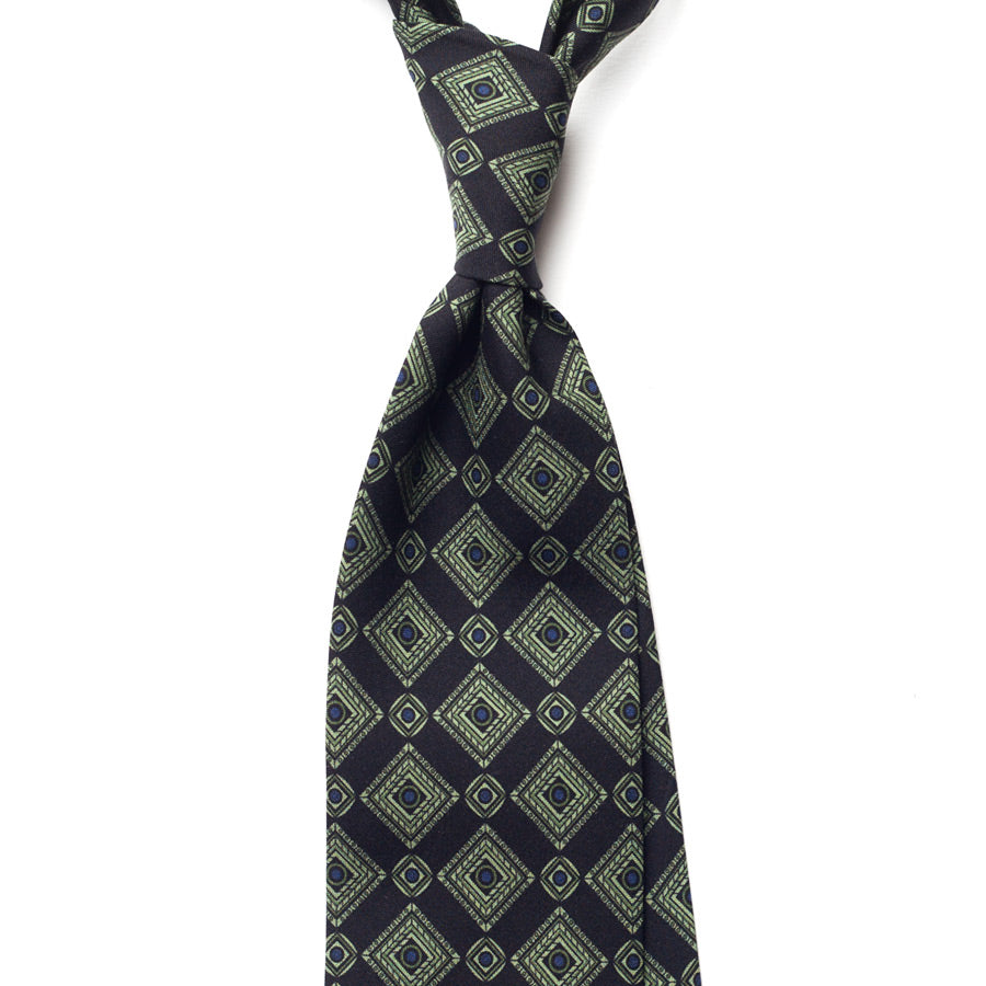 VINTAGE MEDALLION SILK TIE
