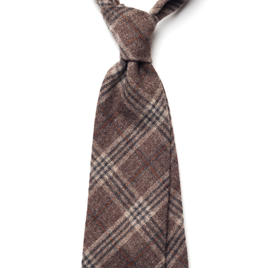 PLAID TWEED TIE