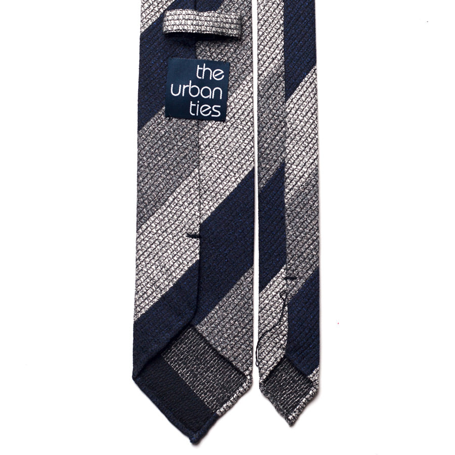 BLOCK STRIPE SILK TIE