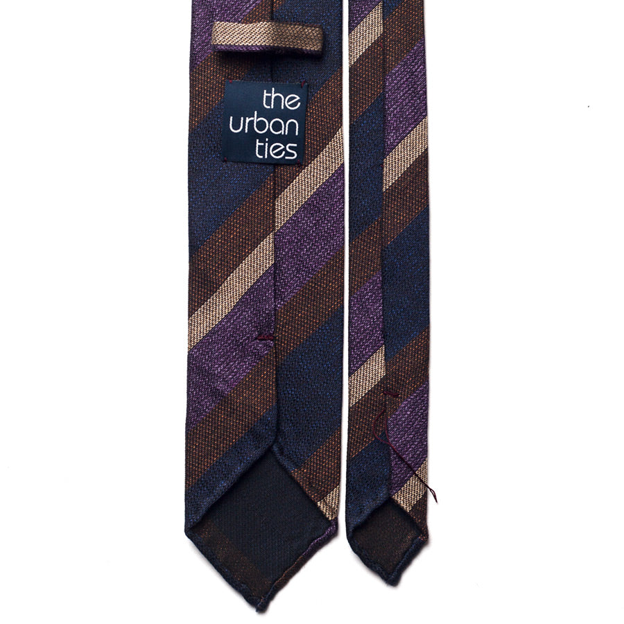 REPP STRIPE SILK/COTTON TIE