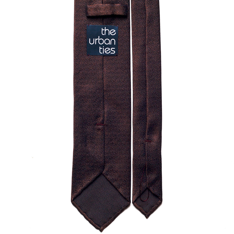 BROWN SILK TIE