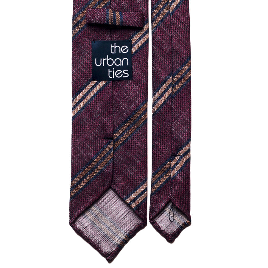 REPP STRIPE SILK/COTTON TIE